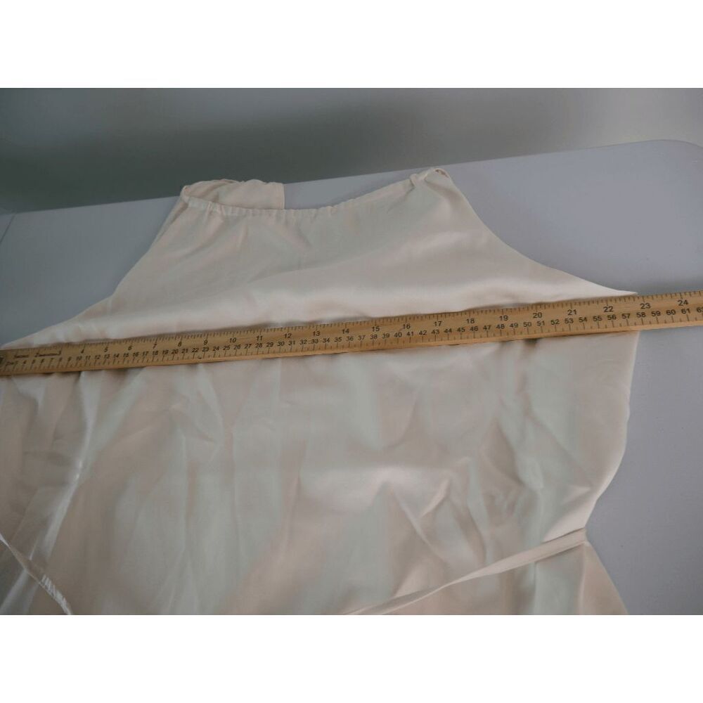 INC Women's Satin Crepe High Halter Neckline Waist Tie Midi Dress Size 16 - Picture 8 of 13